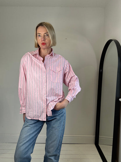 VINTAGE cotton stripe shirt