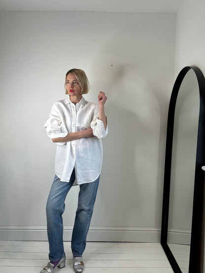 VINTAGE Jaeger linen shirt