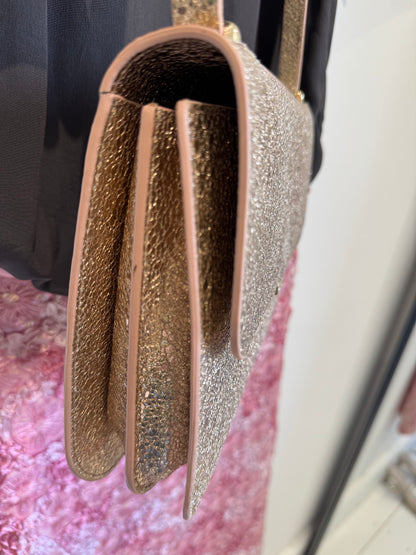 MARC CAIN champagne metallic bag