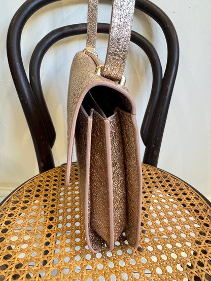 MARC CAIN champagne metallic bag