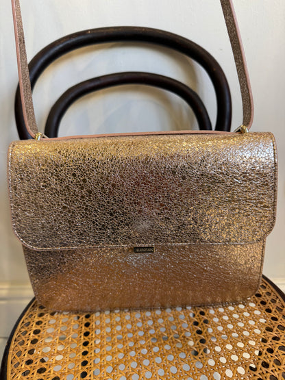 MARC CAIN champagne metallic bag