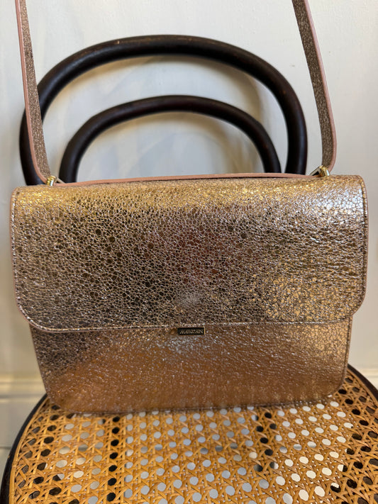 MARC CAIN champagne metallic bag