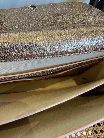 MARC CAIN champagne metallic bag