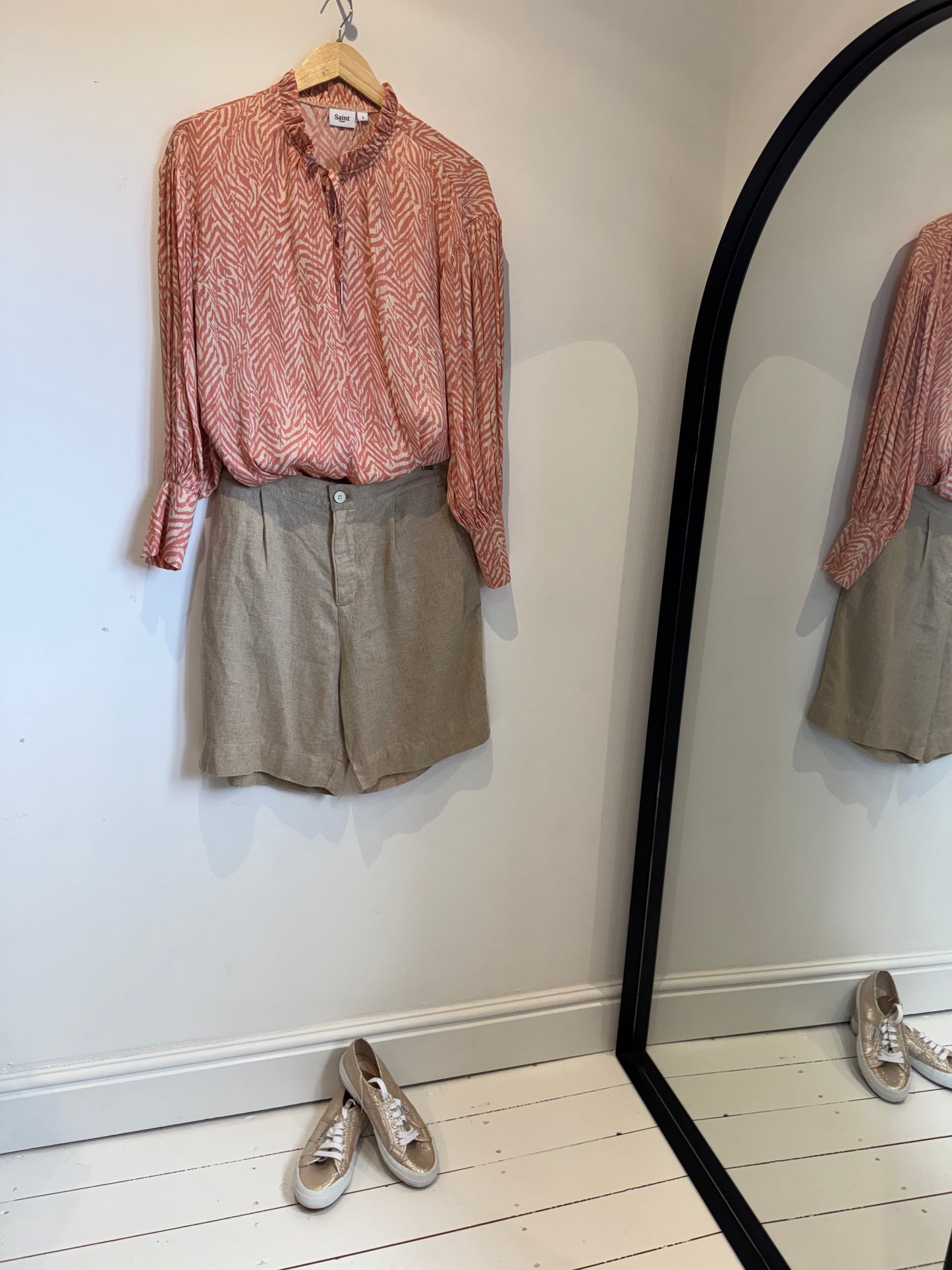 Abstract animal print blouse