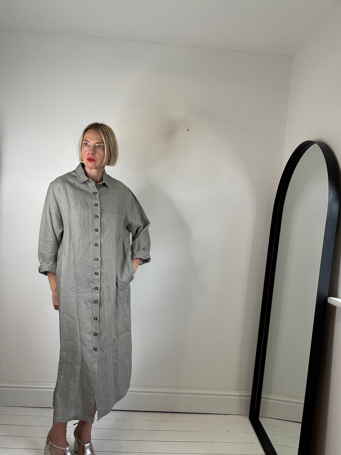 BLUE BARN LIFE Irish linen shirt dress