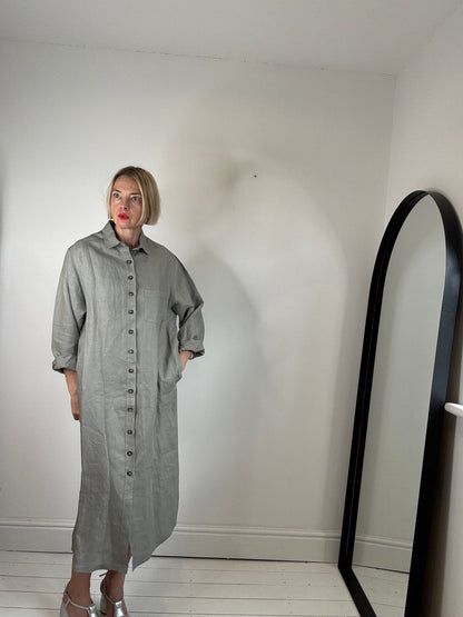 BLUE BARN LIFE Irish linen shirt dress