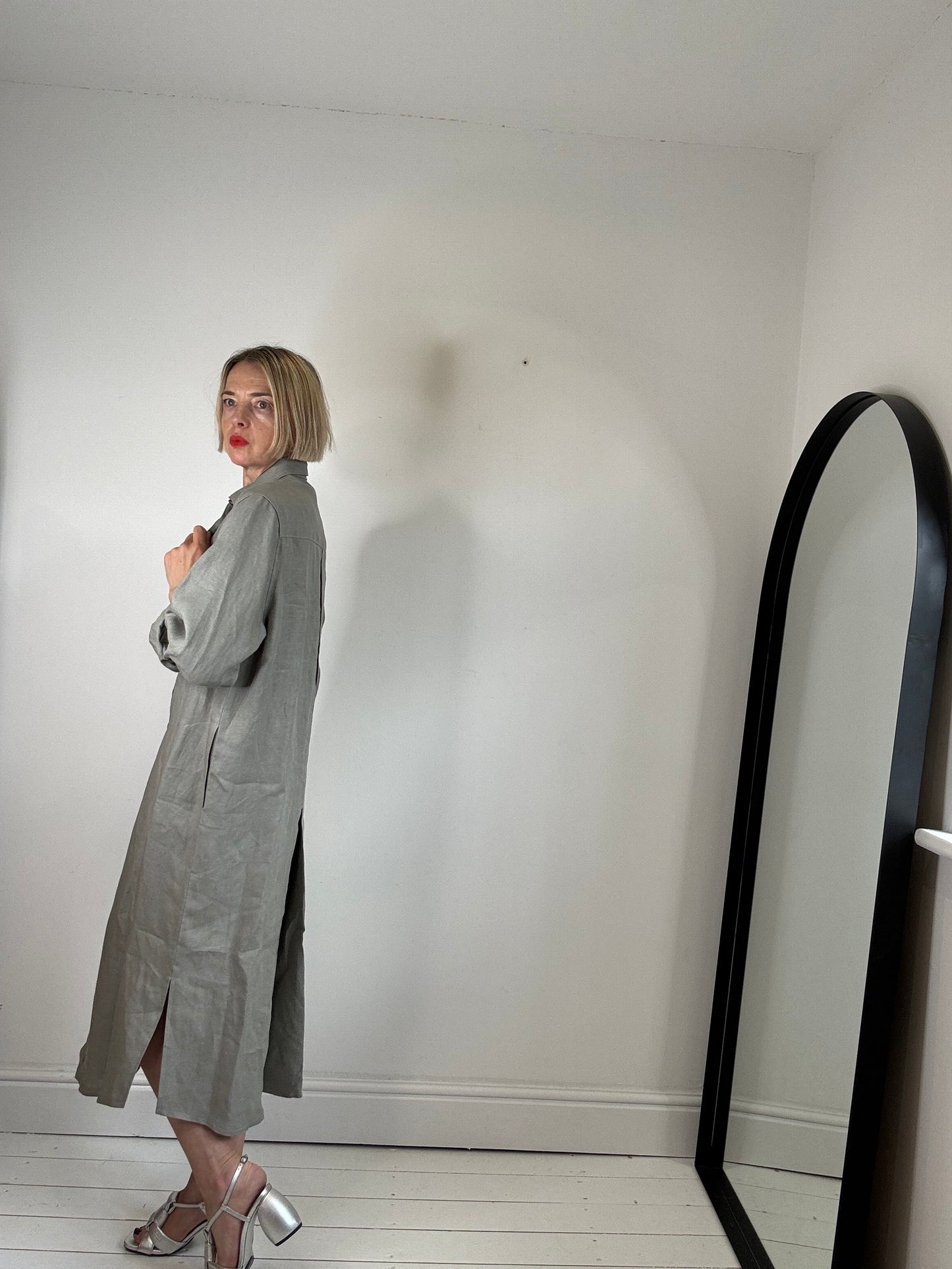 BLUE BARN LIFE Irish linen shirt dress