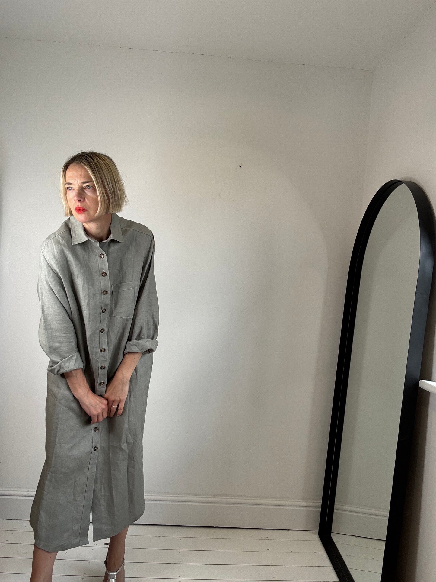BLUE BARN LIFE Irish linen shirt dress