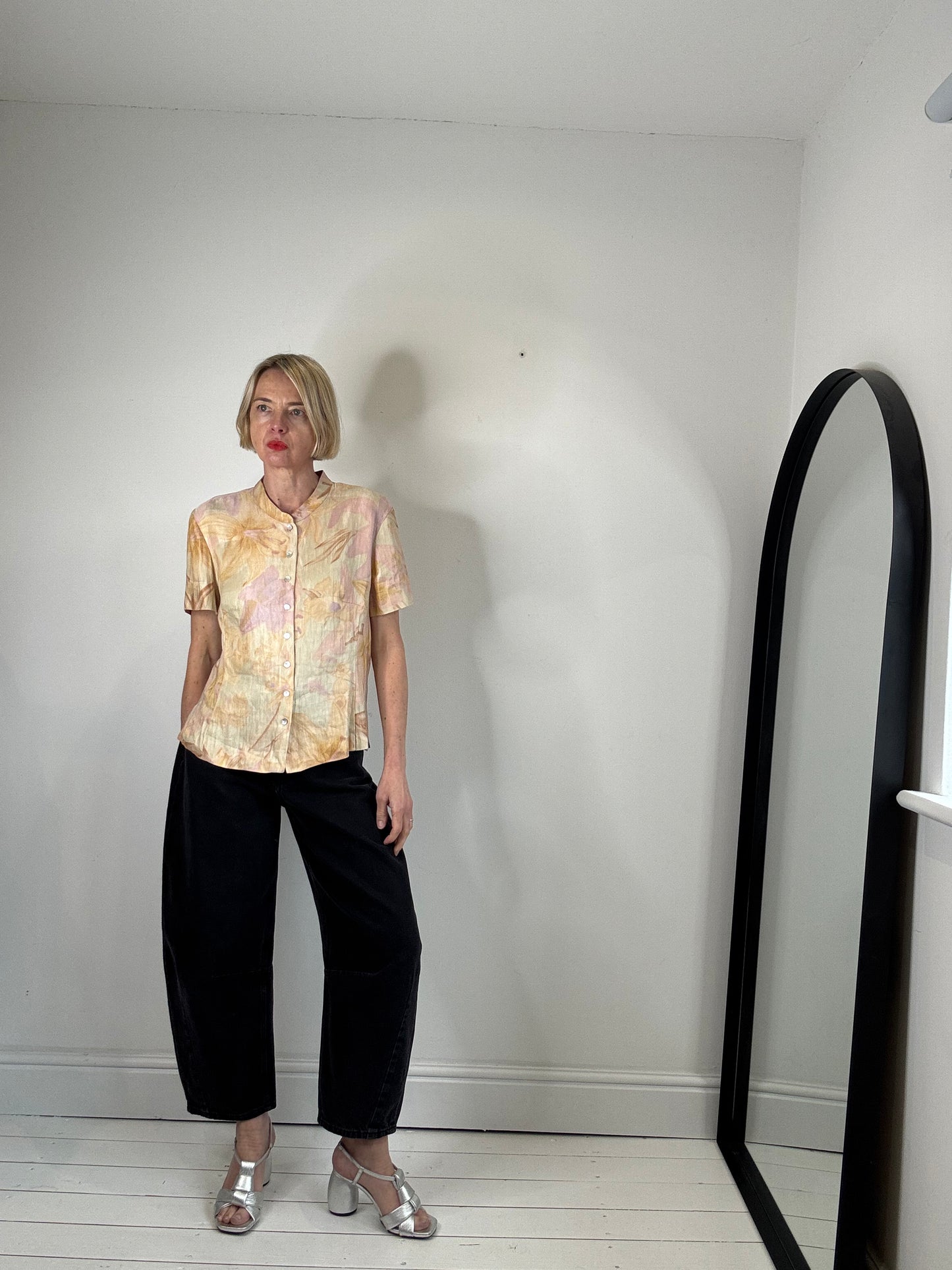 VINTAGE JAEGER nehru blouse