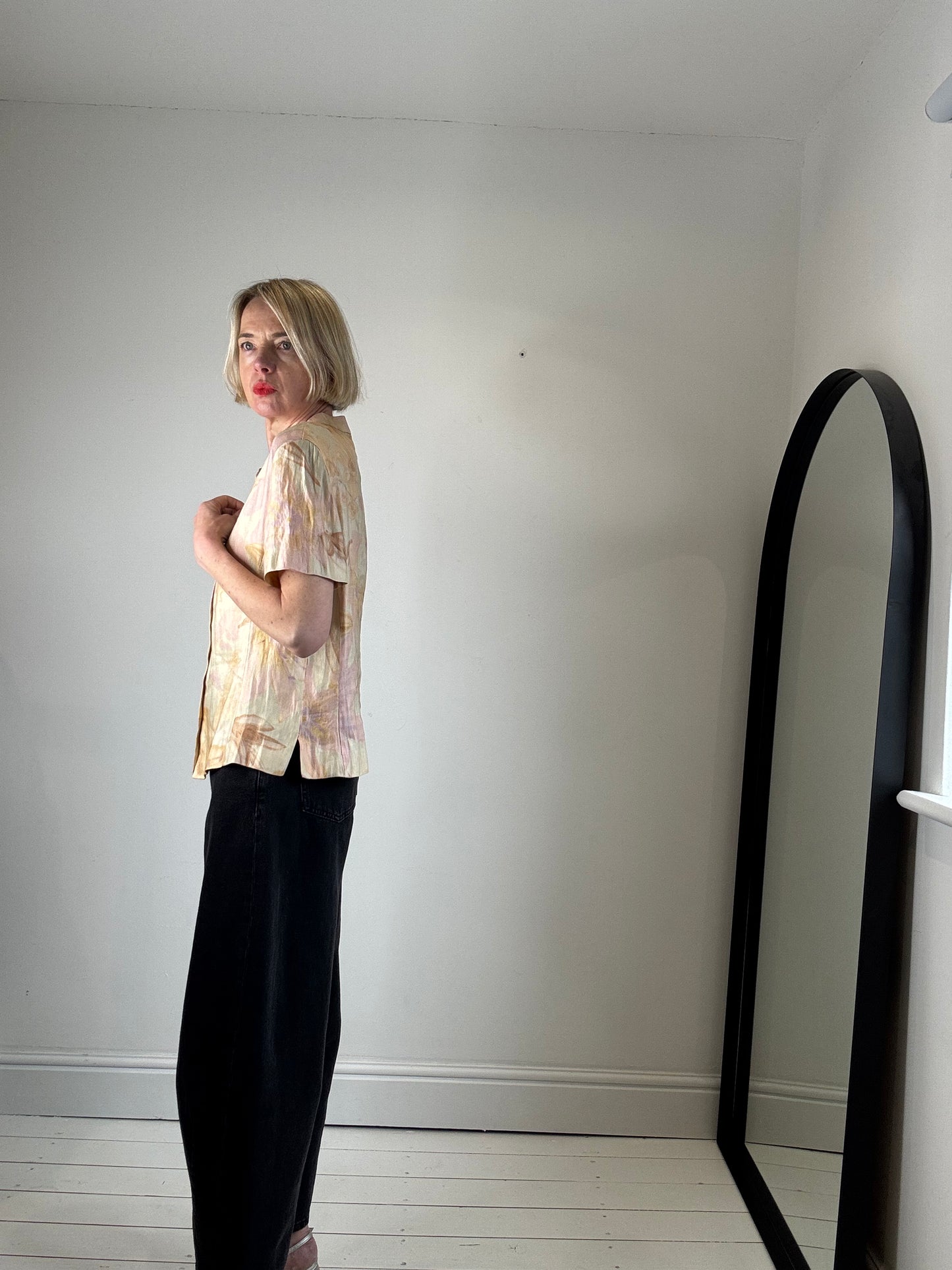 VINTAGE JAEGER nehru blouse