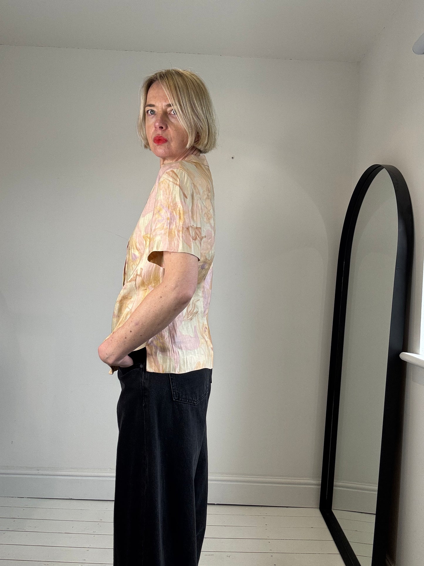 VINTAGE JAEGER nehru blouse