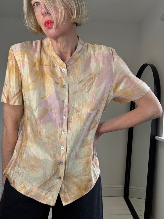 VINTAGE JAEGER nehru blouse