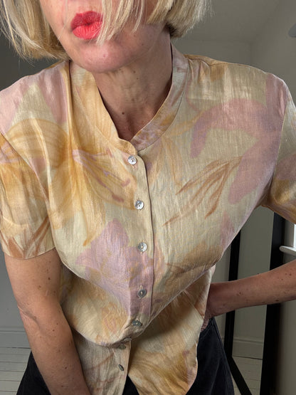 VINTAGE JAEGER nehru blouse