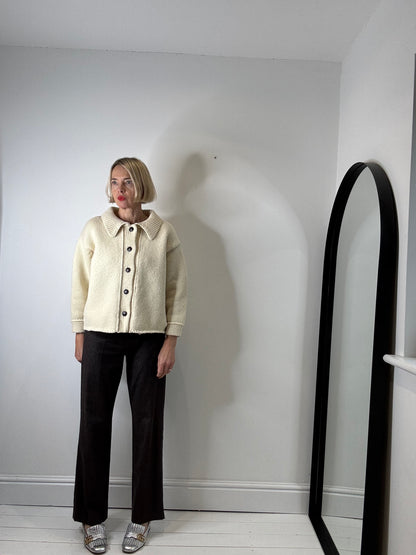 L’ENVERS 100% Spanish Merino wool cardigan