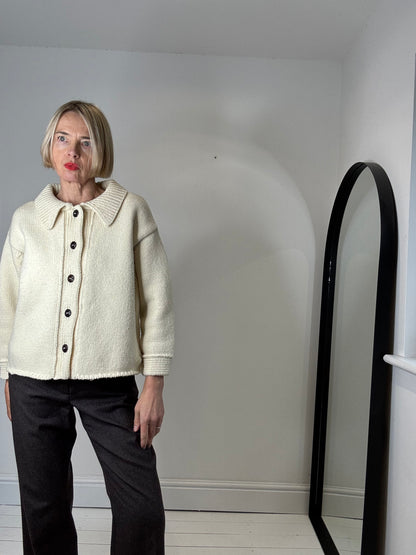 L’ENVERS 100% Spanish Merino wool cardigan