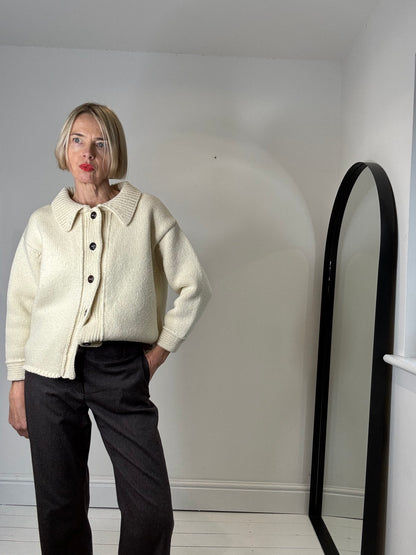 L’ENVERS 100% Spanish Merino wool cardigan