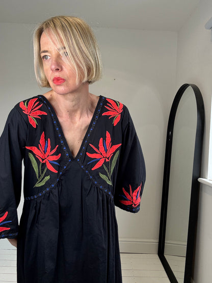 Embroidered beach dress