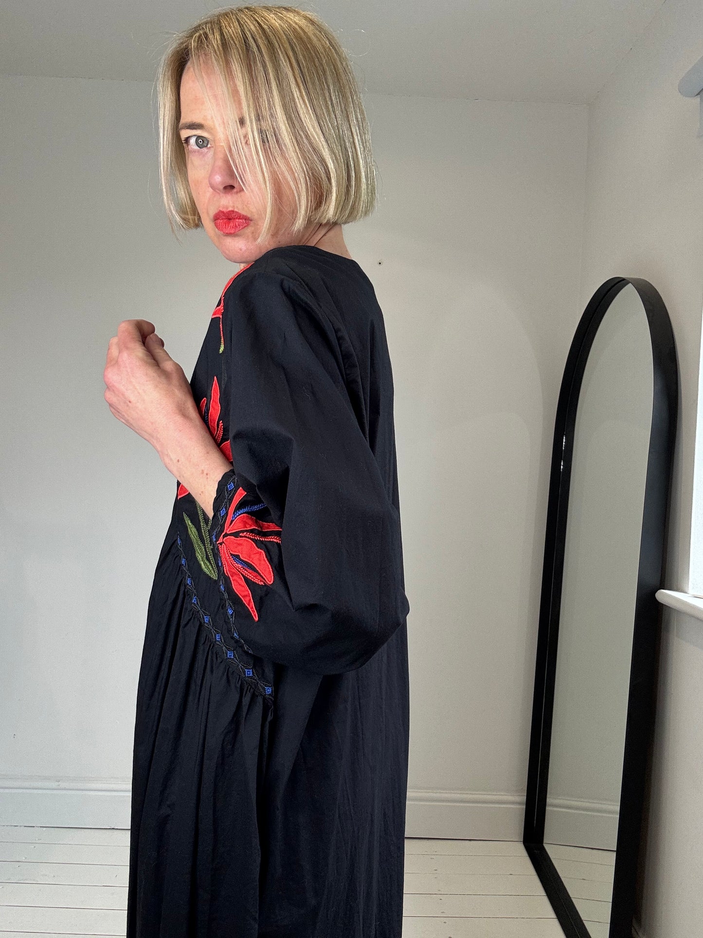 Embroidered beach dress