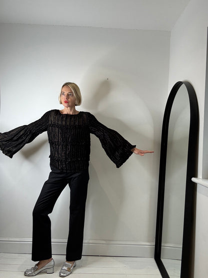 HUSH Flute sleeve top