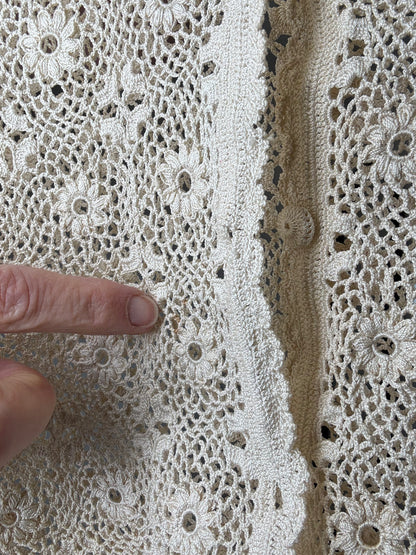 VINTAGE crochet top