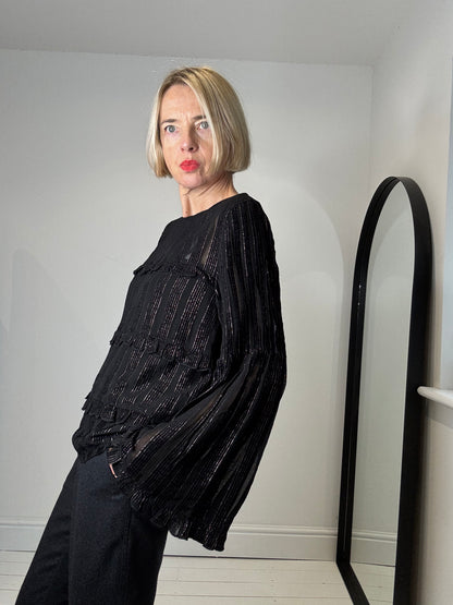 HUSH Flute sleeve top