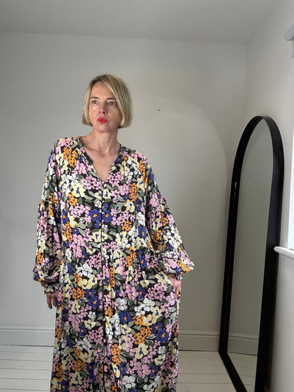 Printed midi dress