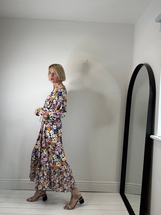 Printed midi dress