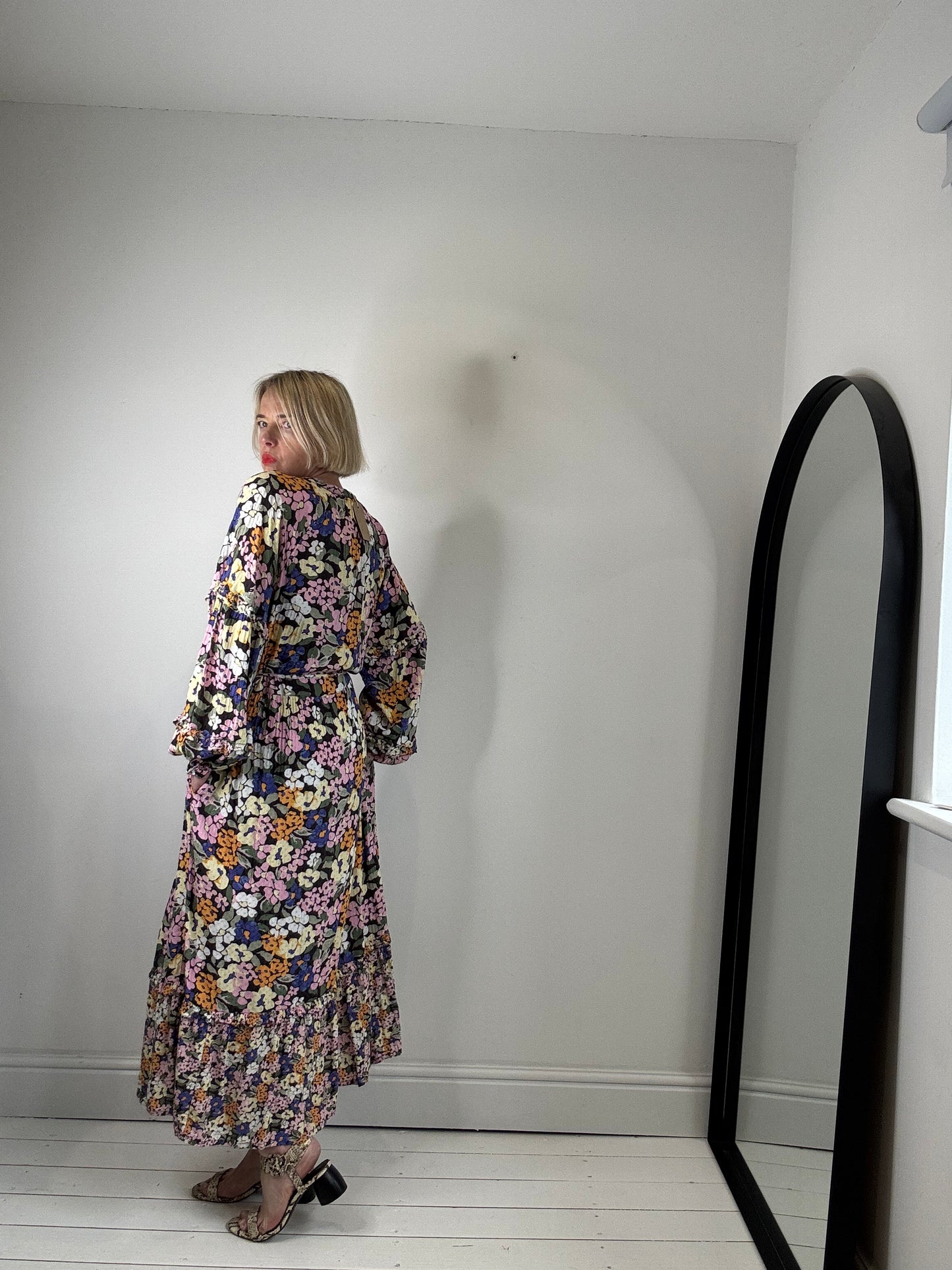 Printed midi dress
