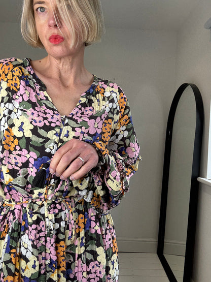 Printed midi dress