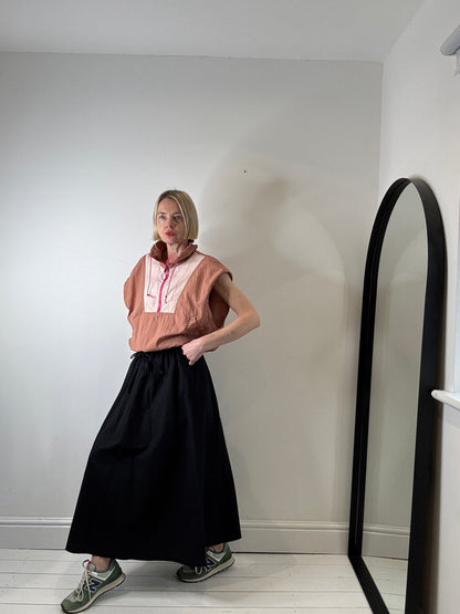 Cotton elasticated waist skirt