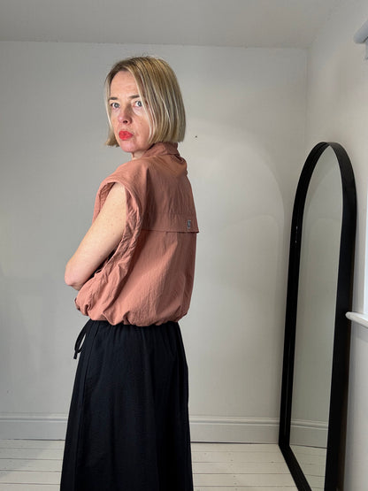 Cotton elasticated waist skirt