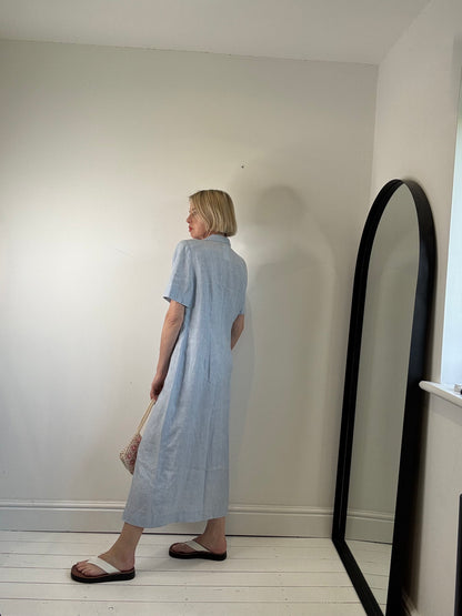 VINTAGE linen shirt dress