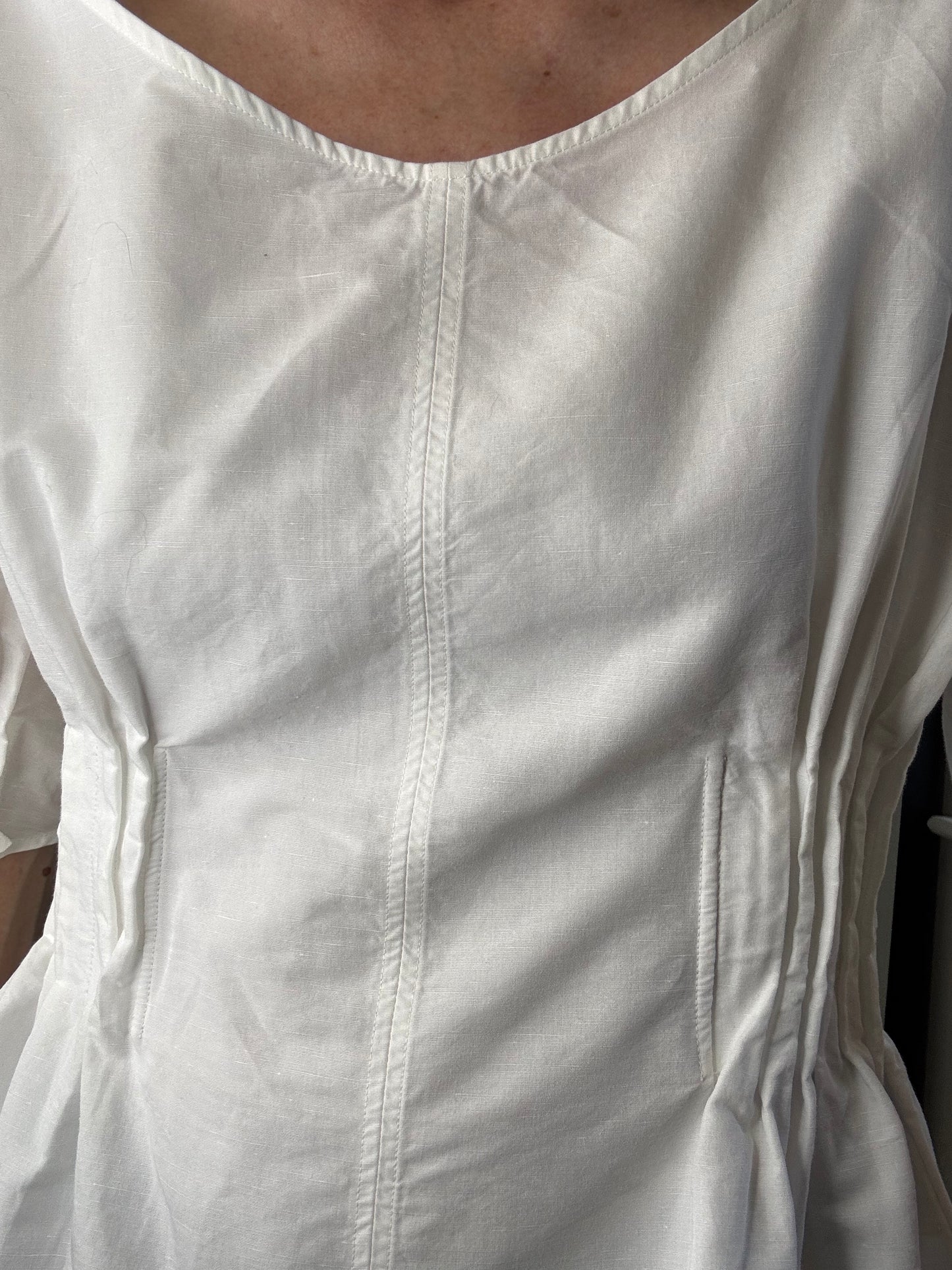 COS pleated waist top
