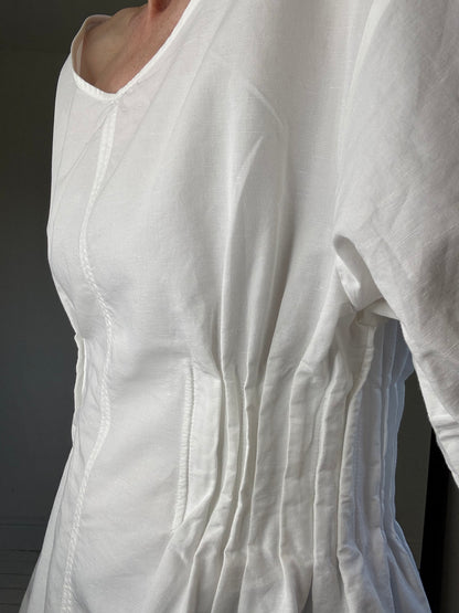 COS pleated waist top