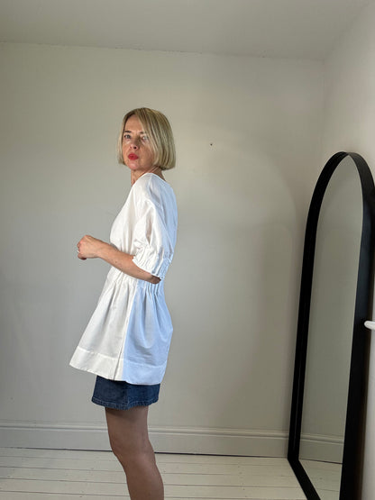 COS pleated waist top