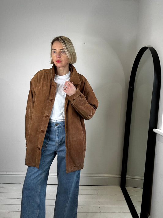 suede jacket tan vintage women's fashion ss26 trends