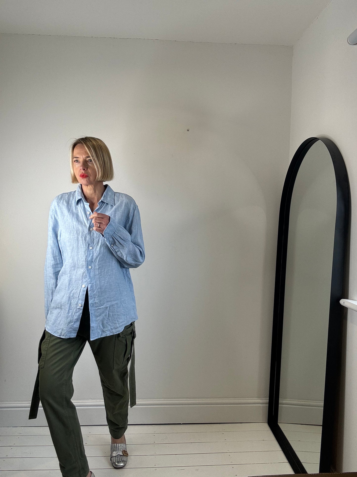 Linen chambray shirt