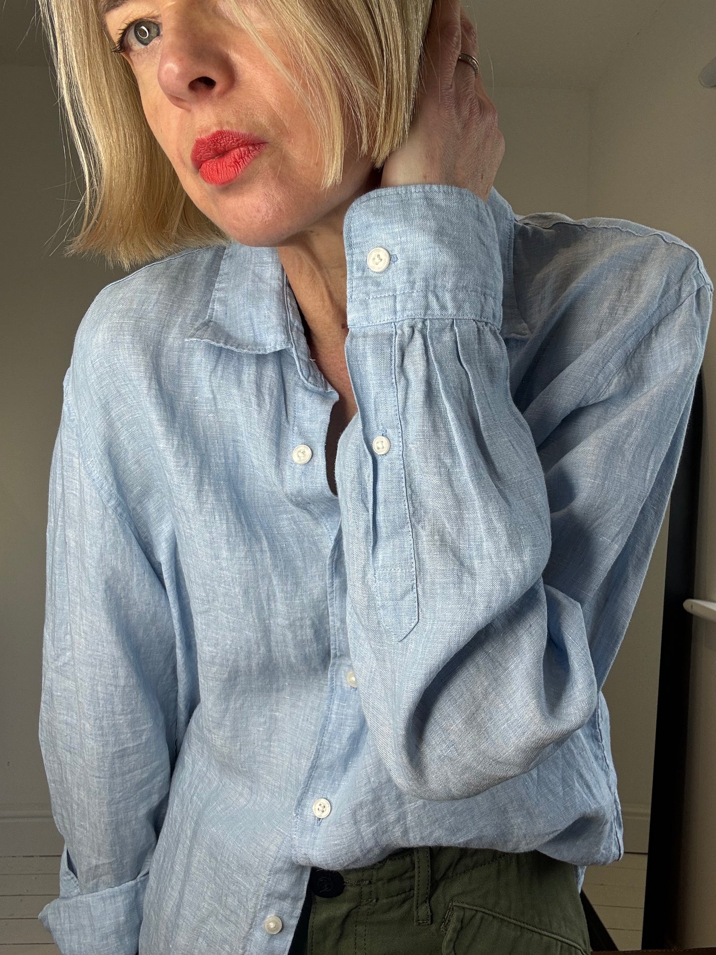 Linen chambray shirt