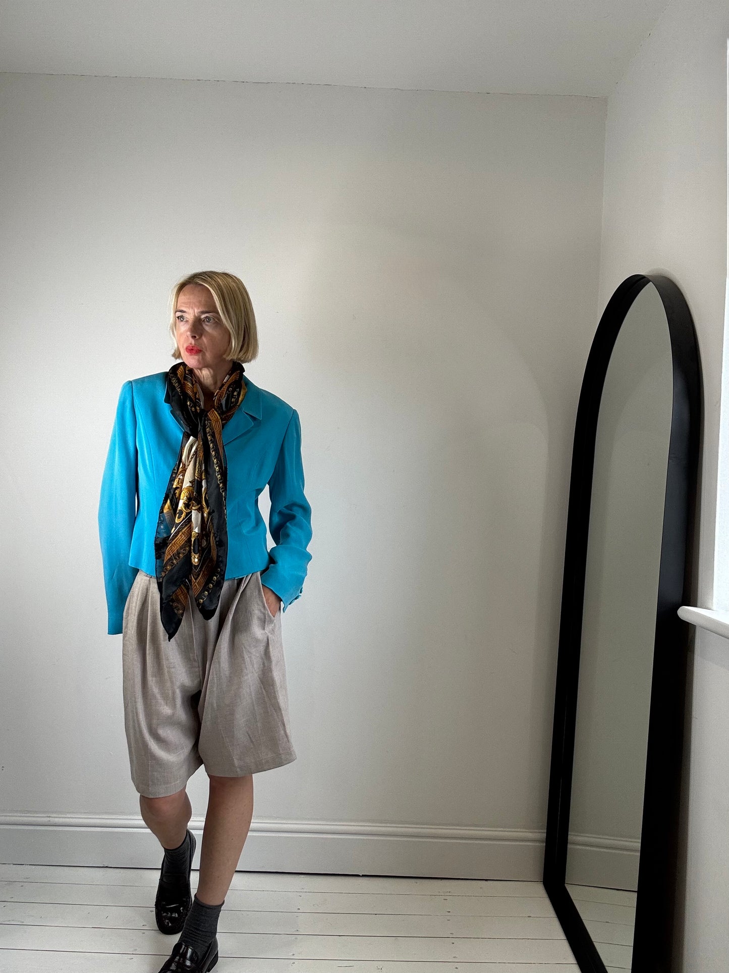 VINTAGE silk boxy jacket