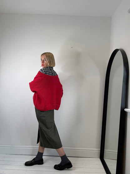 Hand knitted cardigan