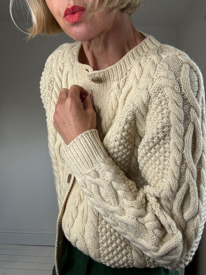 VINTAGE cable cardigan