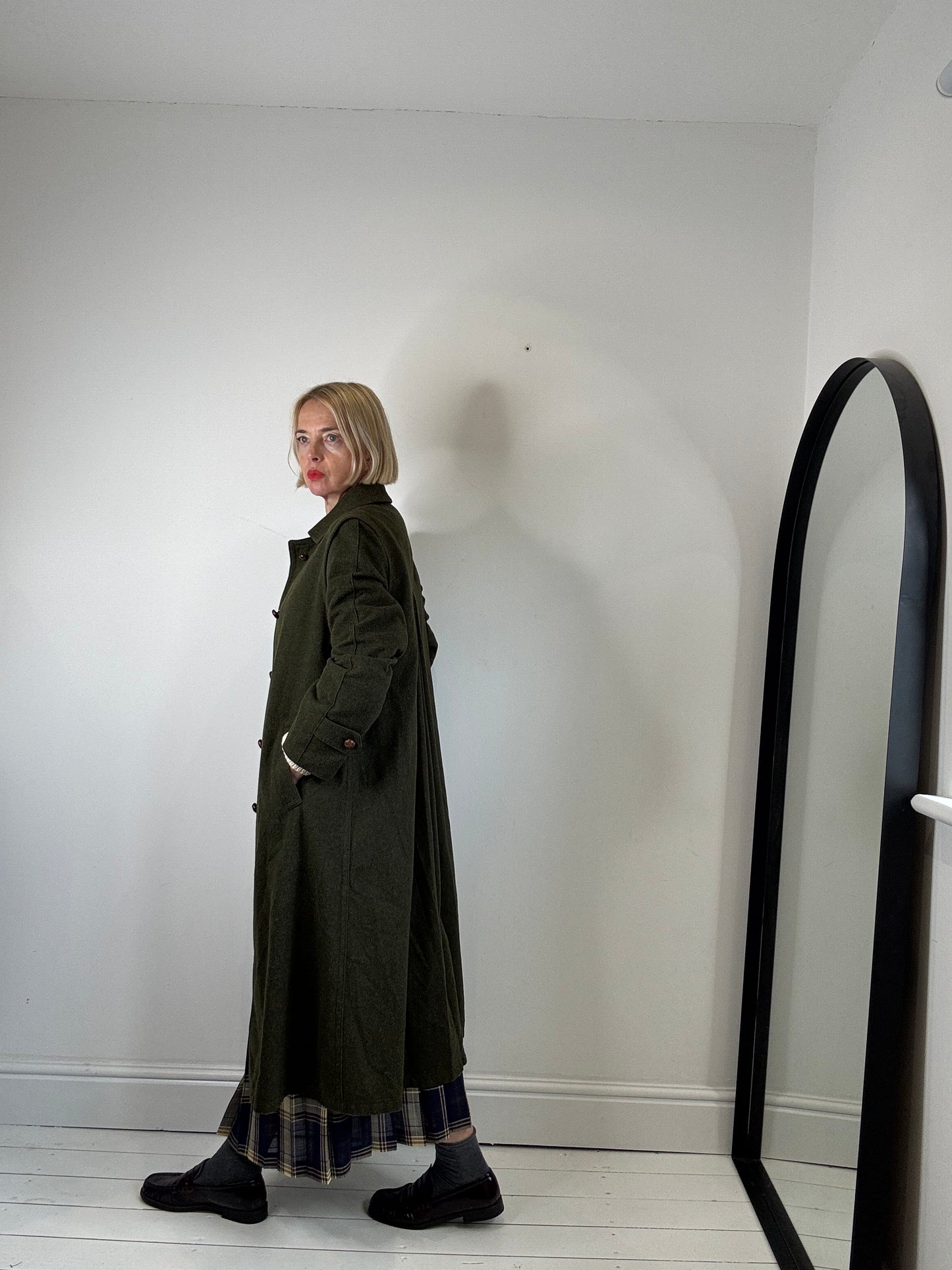 BURBERRY Loden wool sb coat
