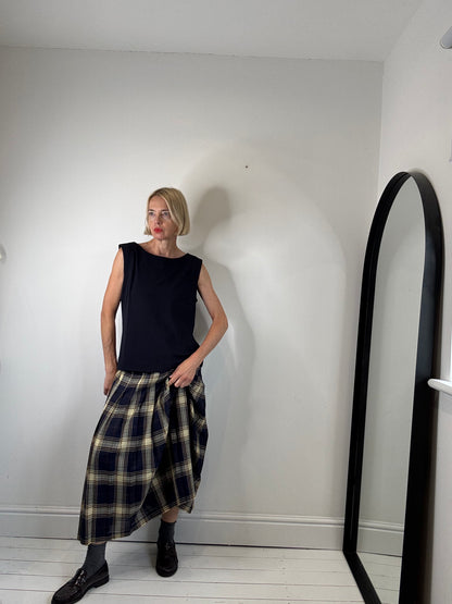 VINTAGE check skirt