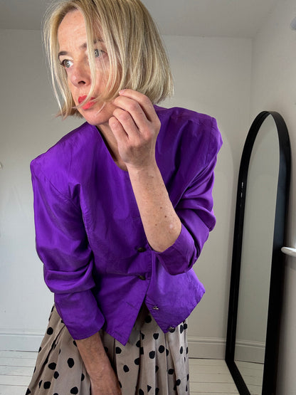 VINTAGE silk jacket