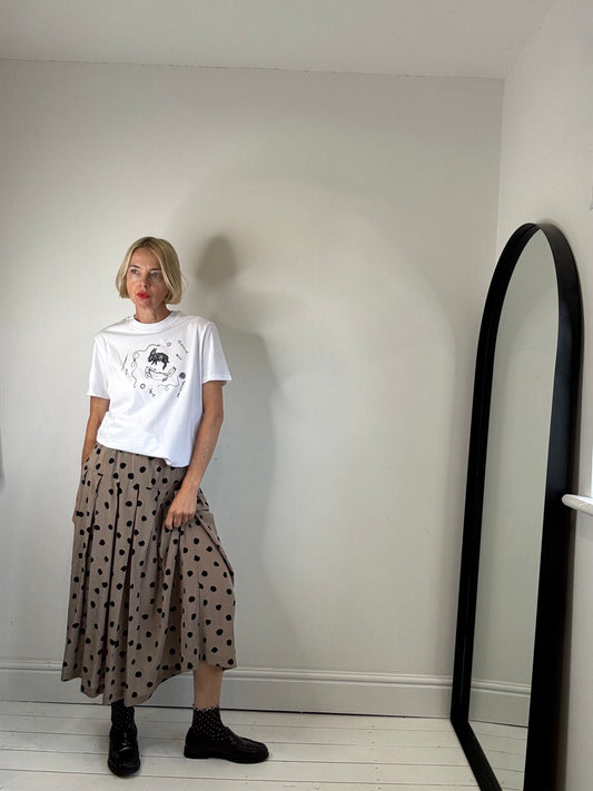 VINTAGE smudge spot skirt