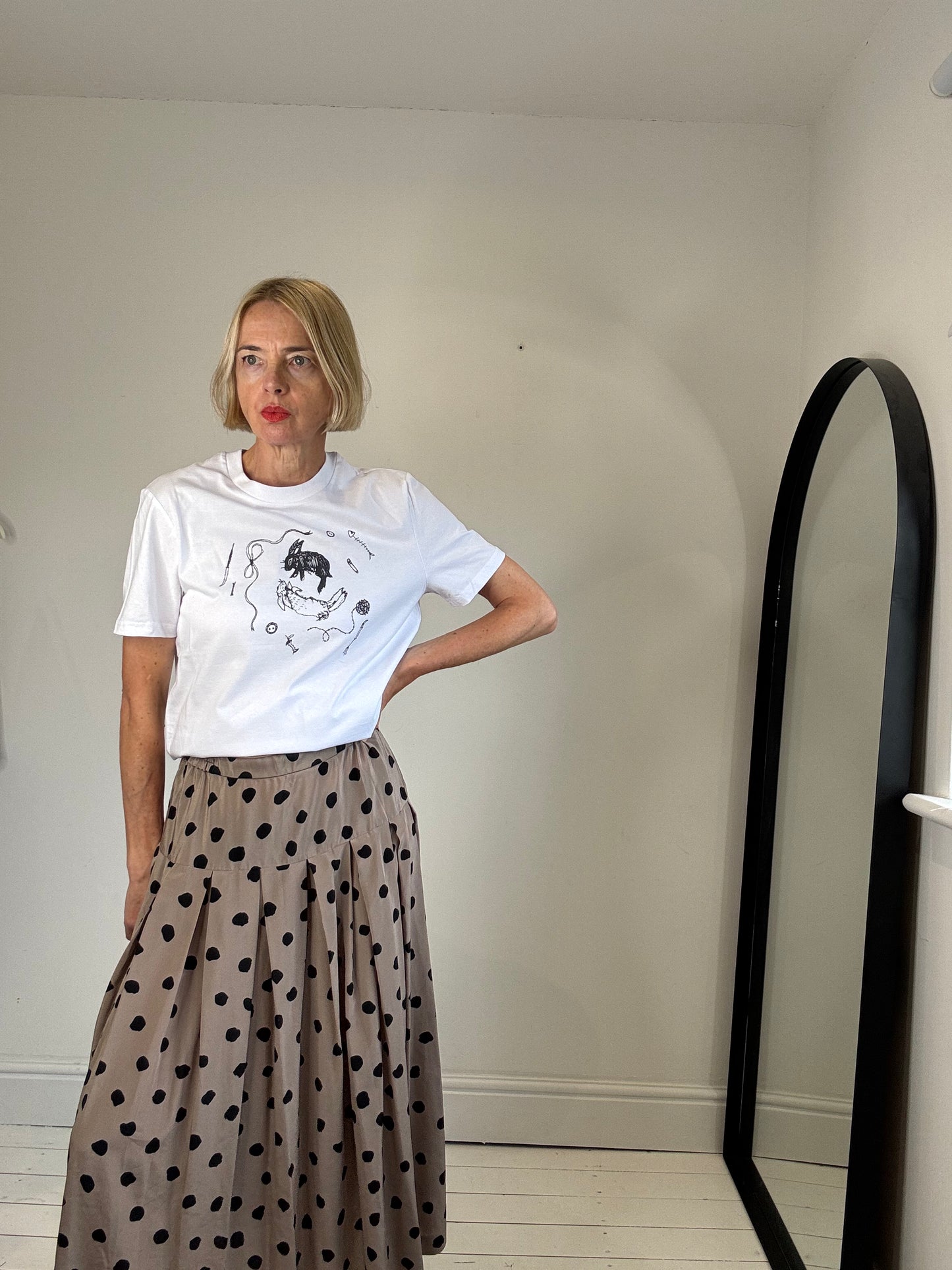 VINTAGE smudge spot skirt