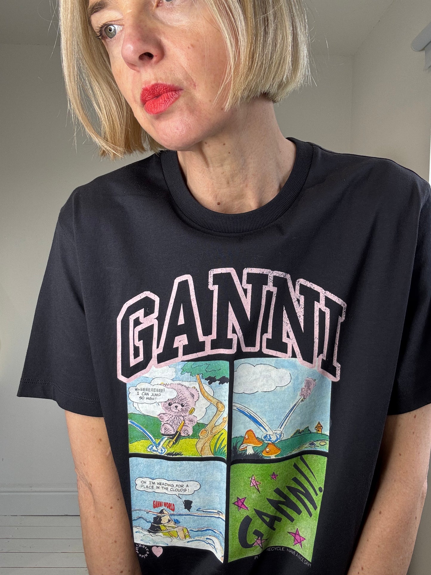 GANNI New with tags motif tee