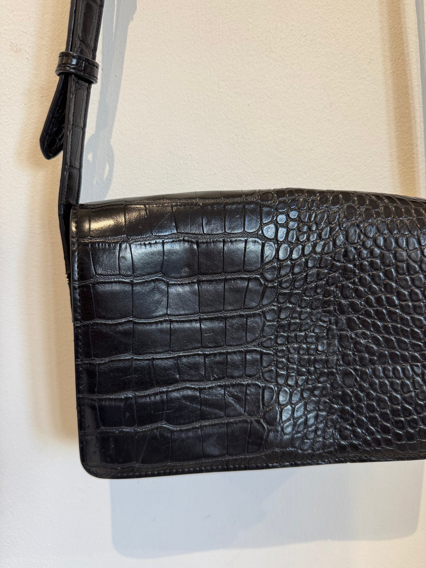 Mock croc bag