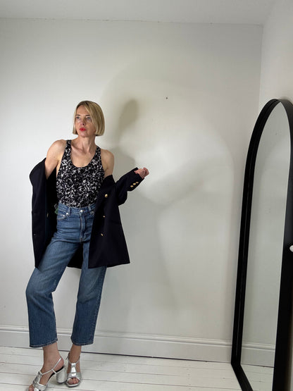 00’s ALEXANDER WANG muscle back woven silk vest