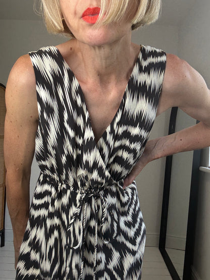 JAEGER mono print dress